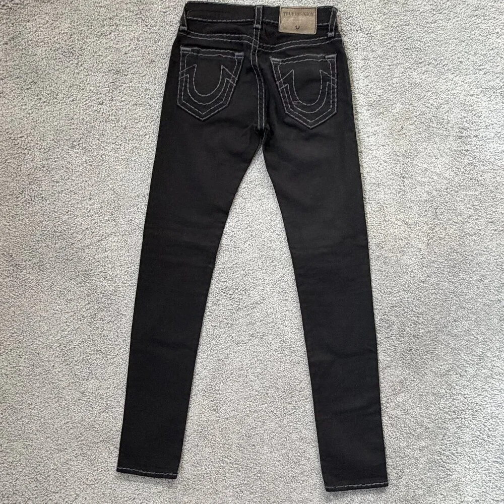TRUE RELIGION MEN’S ROCCO RELAXED SOFT SKINNY STRETCHABLE JEANS SZ W28 L33 -VGUC